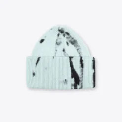 Sree Santhosh Hats Tie Dye Oversized Beanie (Mint/Black)