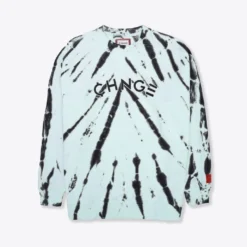 Sree Santhosh Mint/Black CHNGE Logo Tiger Tie Dye Crewneck Best Selling