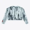 Sree Santhosh Tie Dye Love Peace L/S Cuffed Henley Crop (Mint)