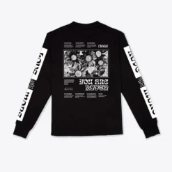 Sree Santhosh Love More Cuffed L/S T-Shirt (Black) Best Selling