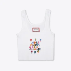 Sree Santhosh More Plants Zero Waste Ribbed Tank (White) ♻️