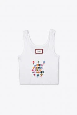 Sree Santhosh More Plants Zero Waste Ribbed Tank (White) ♻️