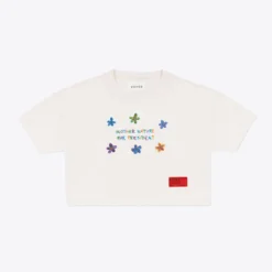 Sree Santhosh Mother Nature For President Crop (Chalk) Best Selling