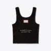 Sree Santhosh No Human Ribbed Tank (Black)