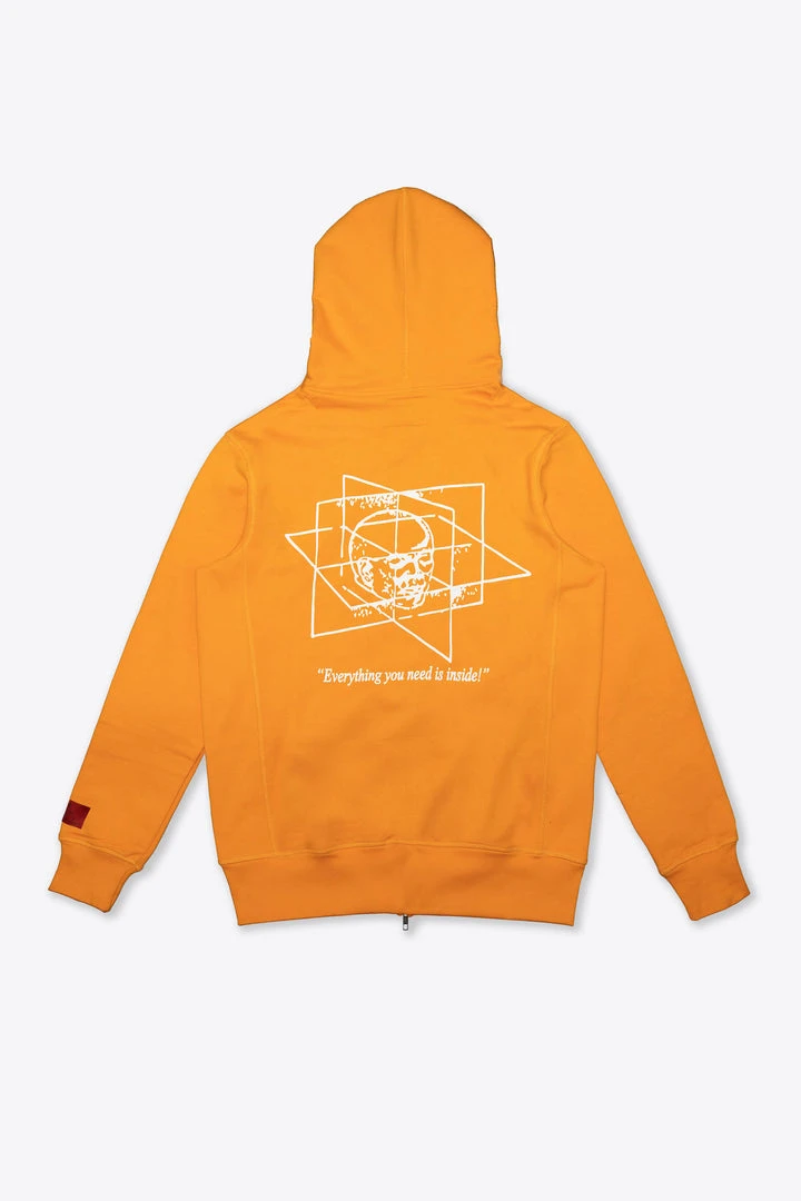 Sree Santhosh YAAYN Zip Up Hoodie (Orange Slice) 1 Sree Santhosh YAAYN Zip Up Hoodie (Orange Slice)