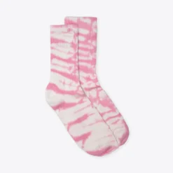 Sree Santhosh Pink Tiger Tie Dye CHNGE Logo Socks