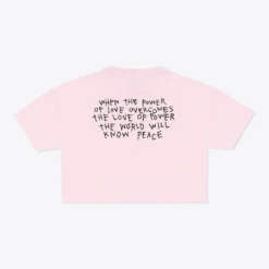 Sree Santhosh Power Of Love Crop (Pink)