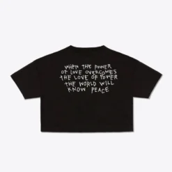 Sree Santhosh Power Of Love Crop Top (Black)