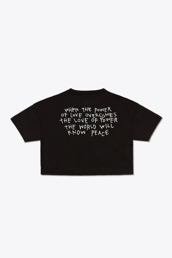 Sree Santhosh Power Of Love Crop Top (Black) 1 Sree Santhosh Power Of Love Crop Top (Black)