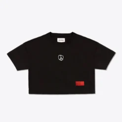 Sree Santhosh Power Of Love Crop Top (Black)