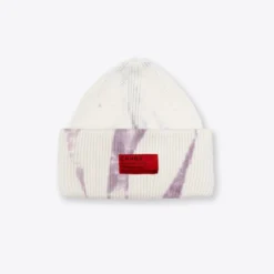 Sree Santhosh Tie Dye Oversized Beanie (Mauve/Chalk)