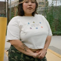 Sree Santhosh Mother Nature For President Crop (Chalk) Best Selling