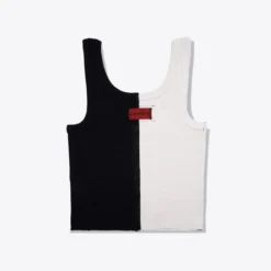 Sree Santhosh Pieced Ribbed Tank (Black/Chalk)