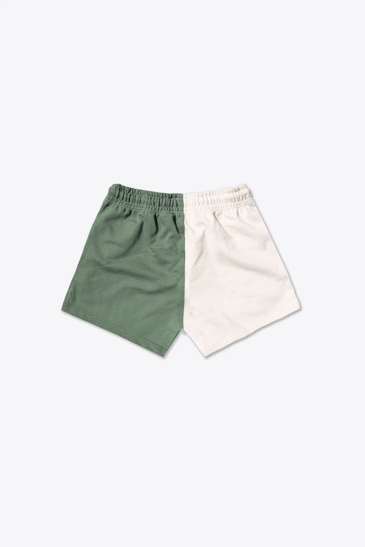 Sree Santhosh Happy People Sweatshorts (Chalk/Juniper) 2 Sree Santhosh Happy People Sweatshorts (Chalk/Juniper)