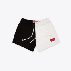 Sree Santhosh Best Selling Chalk/Black Pieced Sweatshorts