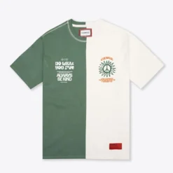 Sree Santhosh Best Selling Happy Love Pieced S/S T-Shirt (Juniper/Chalk)