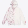 Sree Santhosh Best Selling Mauve/Chalk Tie Dye Pieced Logo Zip Hoodie