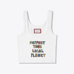 Sree Santhosh Best Selling SYLP Ribbed Tank (White)