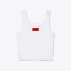 Sree Santhosh Love Whoever Zero Waste Ribbed Tank (White) ♻️
