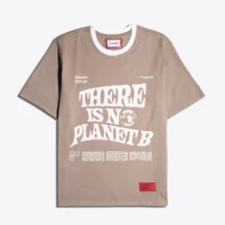 Sree Santhosh New Arrivals No Planet B S/S Ringer T-Shirt (Driftwood)