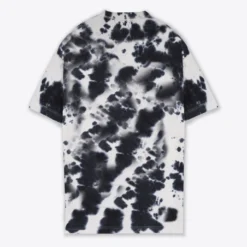 Sree Santhosh Tie Dye Butterfly Logo T-Shirt Dress (Chalk/Black)