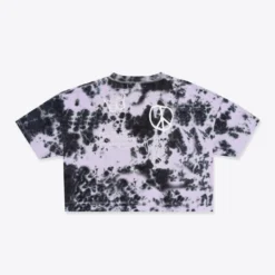 Sree Santhosh Tie Dye Love Peace S/S Crop (Violet)