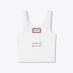 Sree Santhosh WDOYS Ribbed Tank (White)