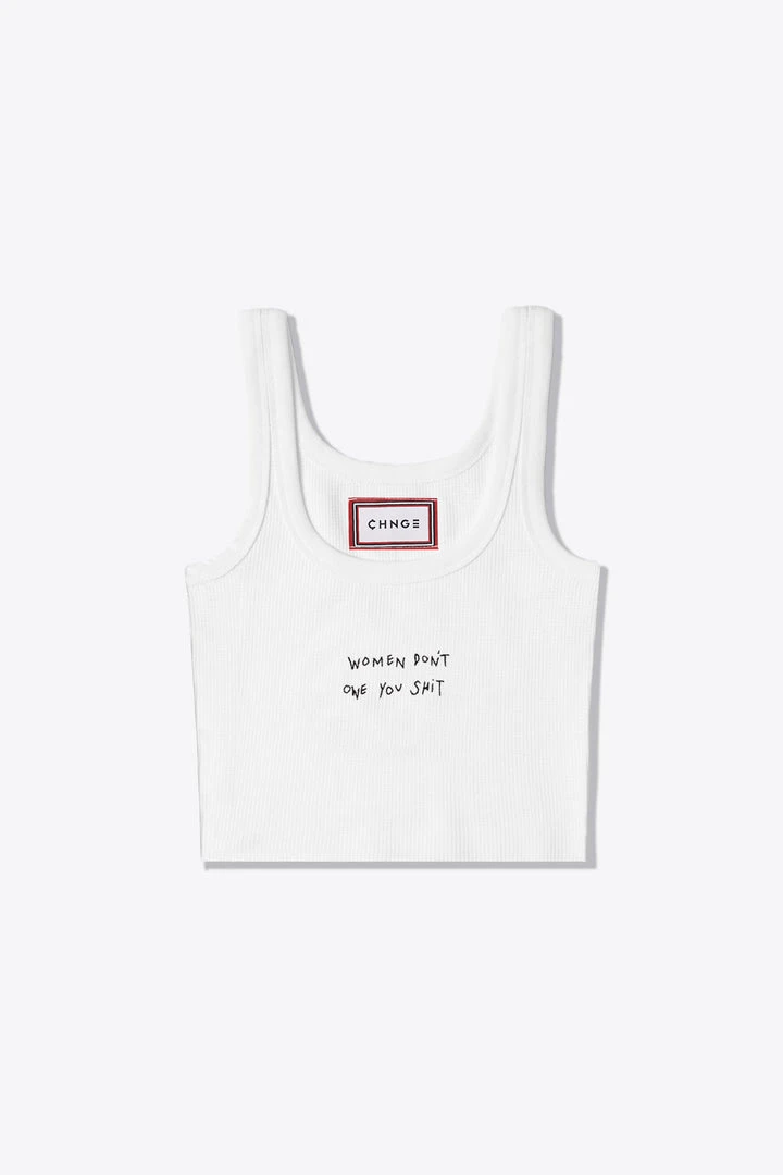 Sree Santhosh WDOYS Ribbed Tank (White)