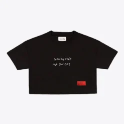 Sree Santhosh Best Selling WDOYS Crop Top (Black)