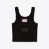 Sree Santhosh Best Selling WDOYS Ribbed Tank (Black)