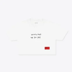 Sree Santhosh Best Selling WDOYS Crop Top (White)