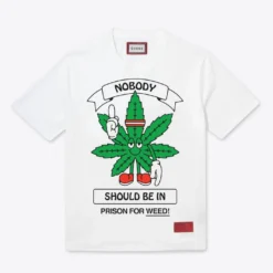 Sree Santhosh Cannabis Equity S/S T-Shirt (White)