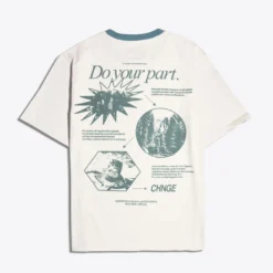 Sree Santhosh World Of Change S/S Ringer T-Shirt (Chalk)